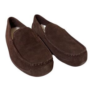 UGG Alder Faux Shearling Lined Suede Brown Slipper